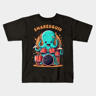 SnareSquid the drumming octopus Kids T-Shirt